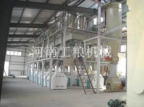 新疆阿克蘇100噸級面粉機械安裝案例